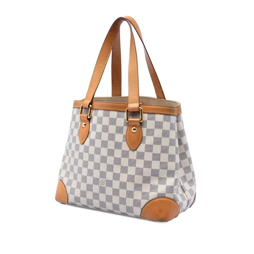 Louis Vuitton Damier Azur Hampstead PM White Very good condition - Back View