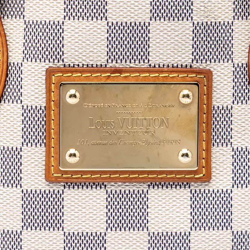 Louis Vuitton Damier Azur Hampstead PM White Very good condition - Box View