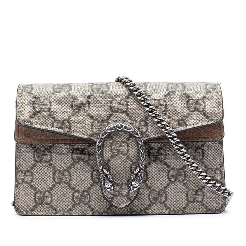 Gucci Mini GG Supreme Dionysus Crossbody Beige Very good condition - Front View