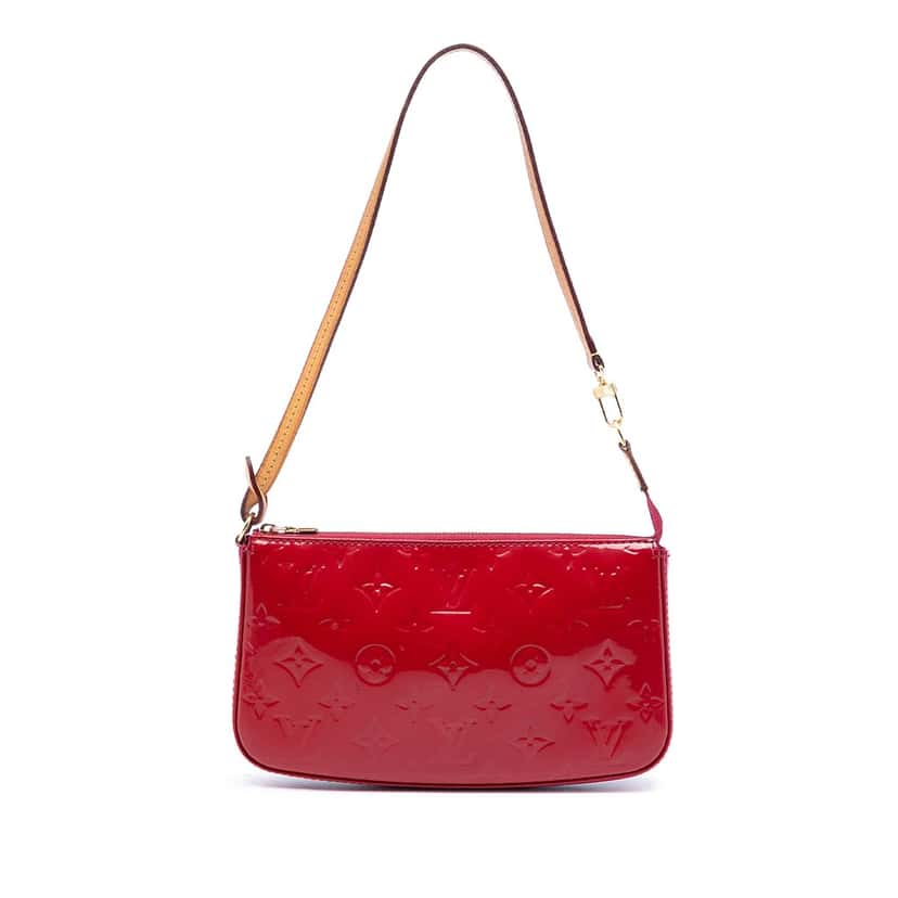 Louis Vuitton Monogram Vernis Pochette Accessoires Pink Leather Very good condition - Front View