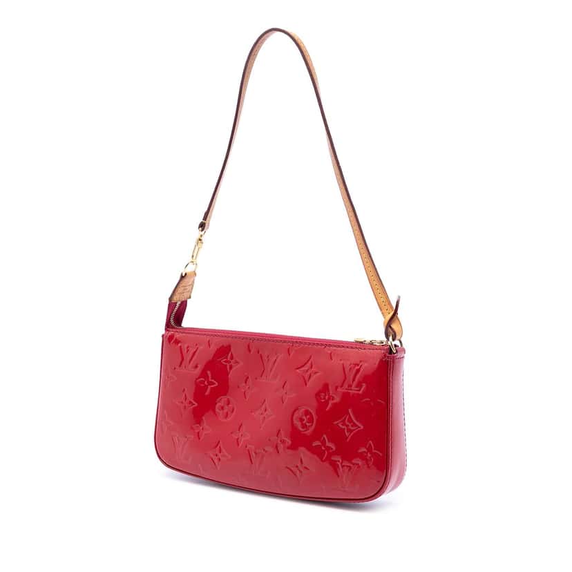 Louis Vuitton Monogram Vernis Pochette Accessoires Pink Leather Very good condition - Back View