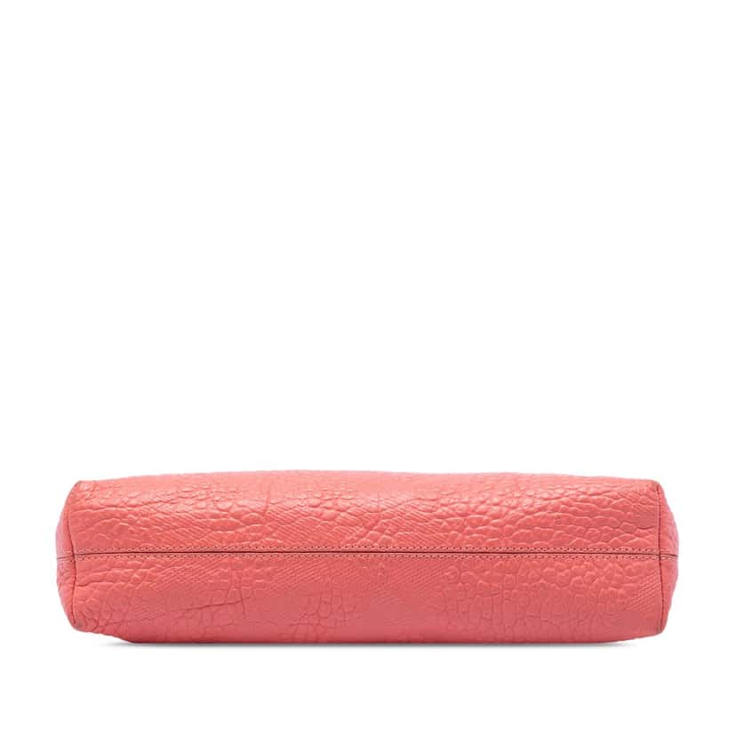 Burberry Small Grain Check Embossed Leather Chichester Crossbody Pink Leather Very good condition - Inside View