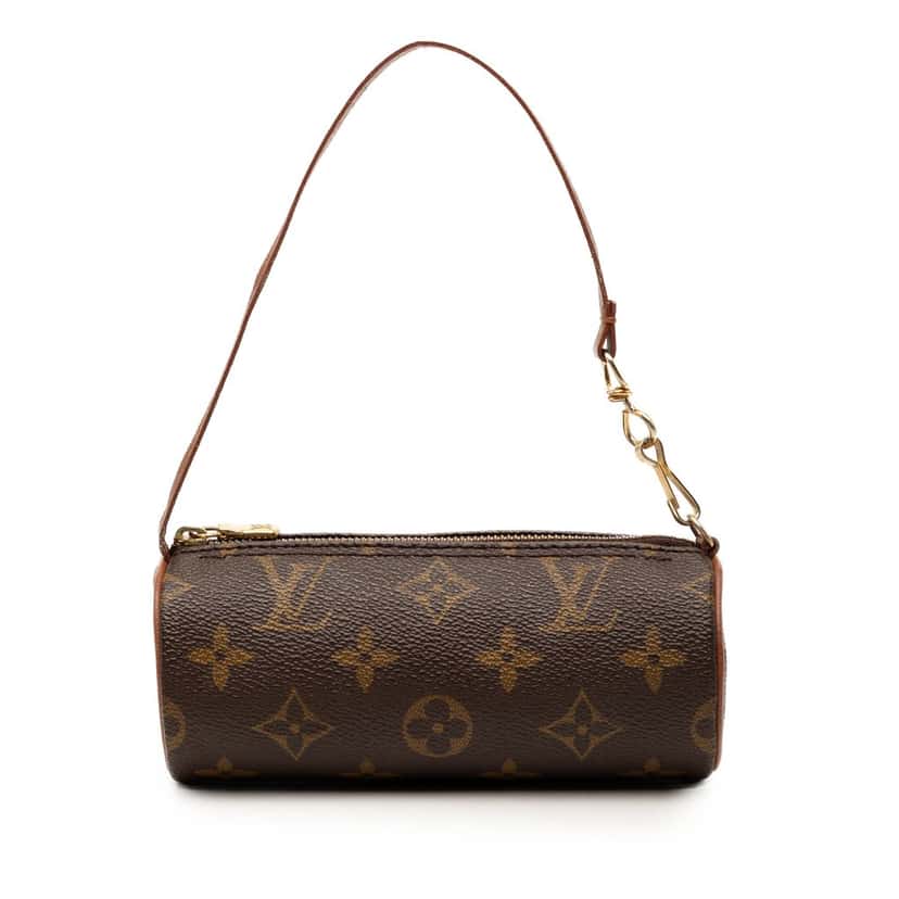 Louis Vuitton Monogram Papillon Pochette Brown Good condition - Front View
