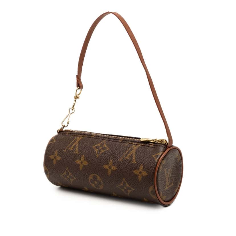 Louis Vuitton Monogram Papillon Pochette Brown Good condition - Back View