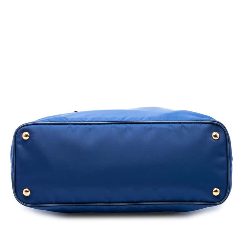 Prada Saffiano Trimmed Tessuto Tote Blue Very good condition - Inside View