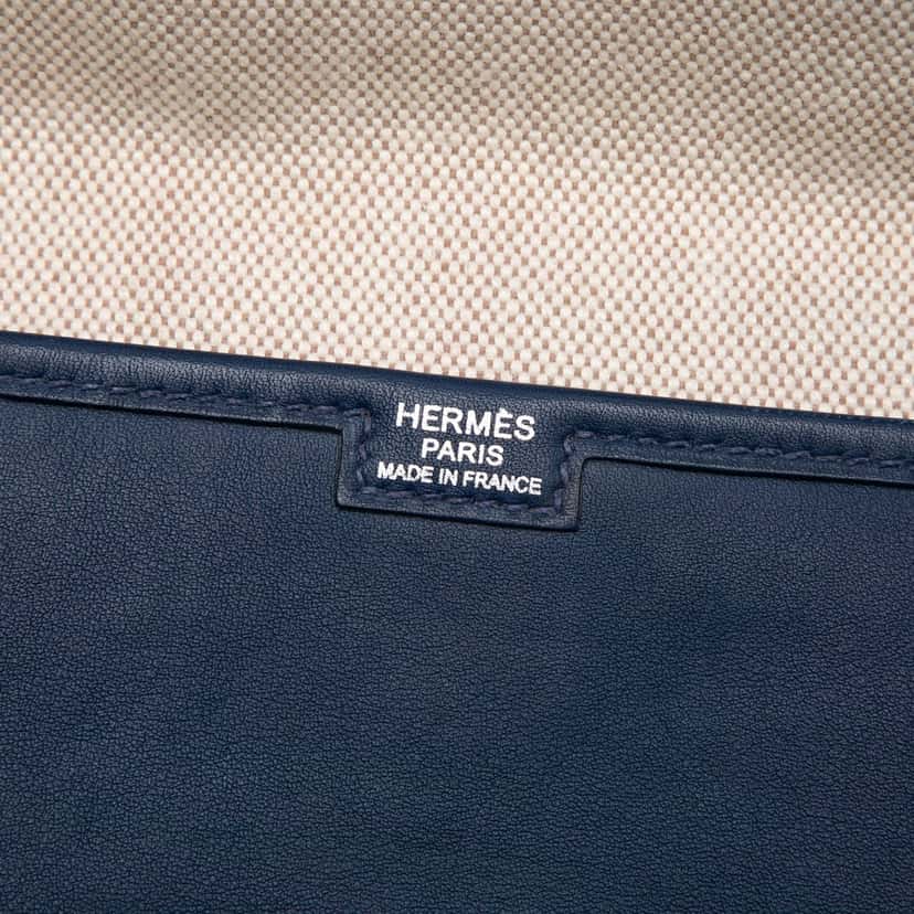 Hermès Swift Jige 29 Blue Leather Very good condition - Box View