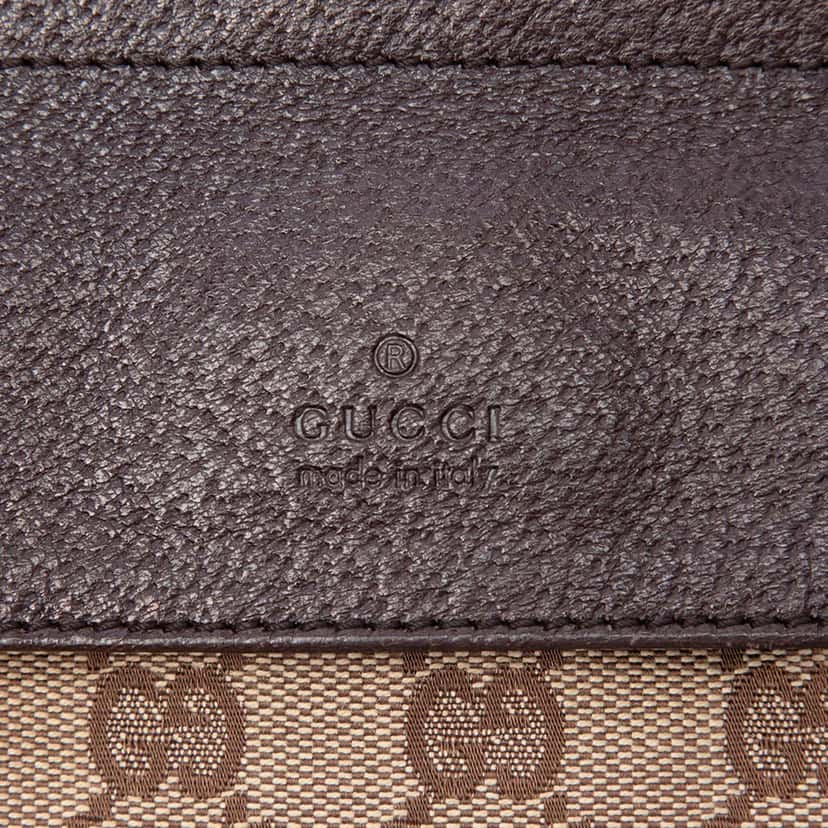 Gucci GG Canvas Double Pocket Belt Bag Beige Very good condition - Box View