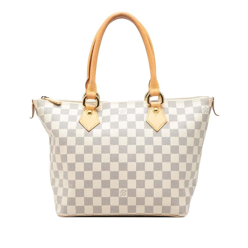 Louis Vuitton Damier Azur Saleya PM White Very good condition - Front View