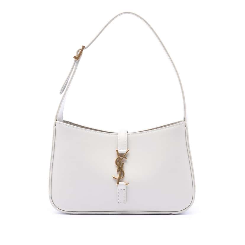 Saint Laurent Smooth Calfskin Le 5 a 7 White Leather Very good condition - Front View