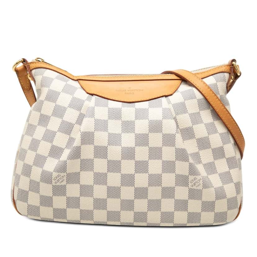 Louis Vuitton Damier Azur Siracusa PM White Very good condition - Front View