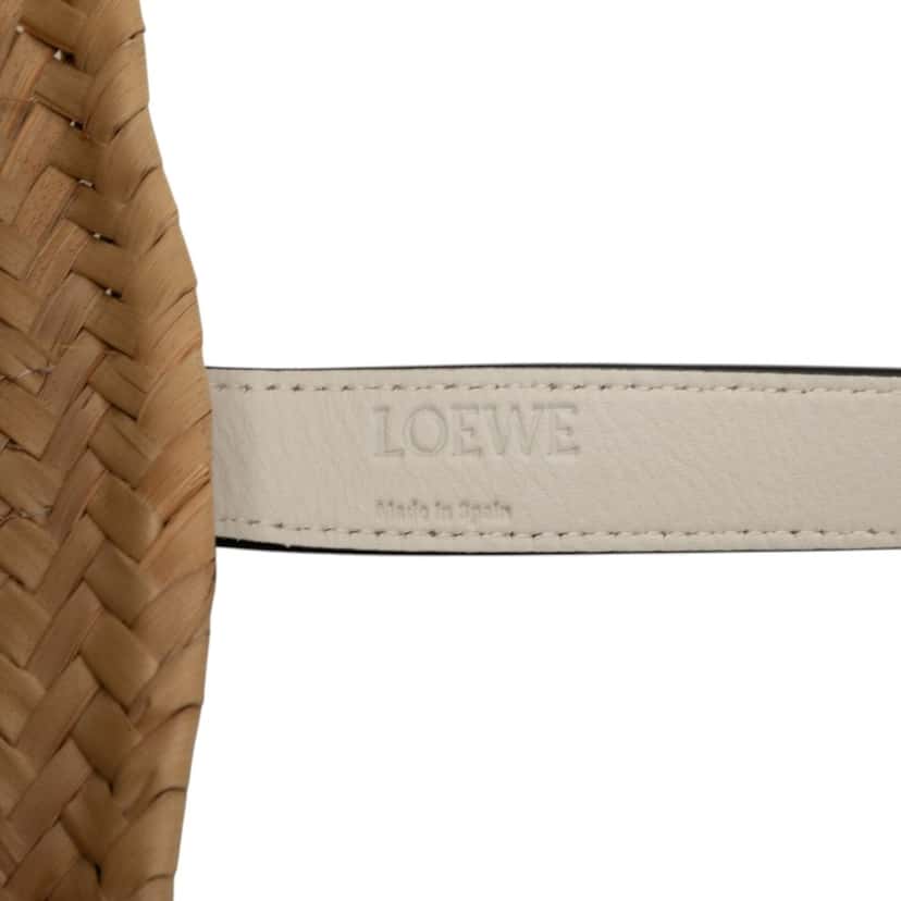 LOEWE Medium Raffia Anagram Basket Tote Beige Very good condition - Box View