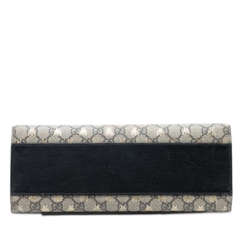 Gucci Medium GG Supreme Bee Padlock Shoulder Bag Beige Very good condition - Inside View