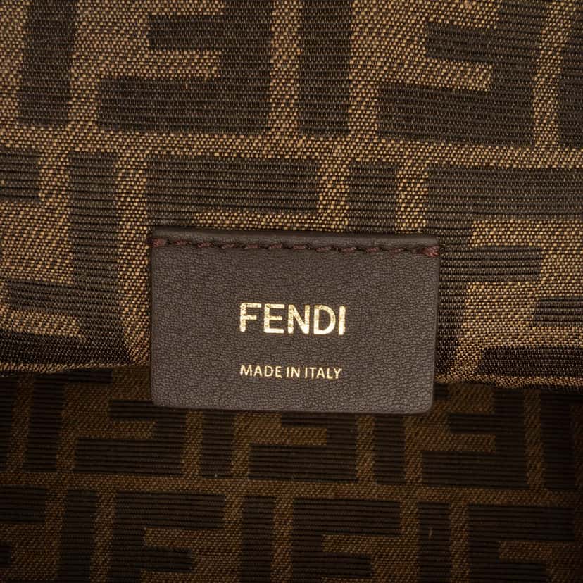 Fendi Small Shearling Fendi First Crossbody Brown Very good condition - Box View