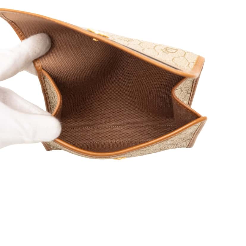 Dior Honeycomb Coated Canvas Clutch Beige Very good condition - Model View