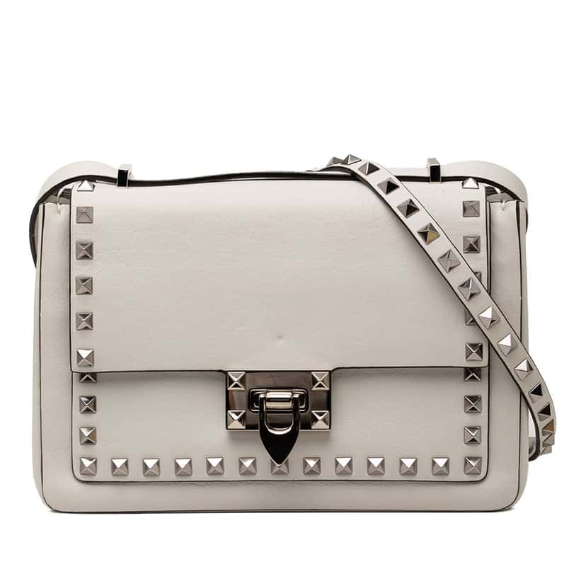 Valentino Leather Rockstud Flip Lock Crossbody Other Leather Very good condition - Front View