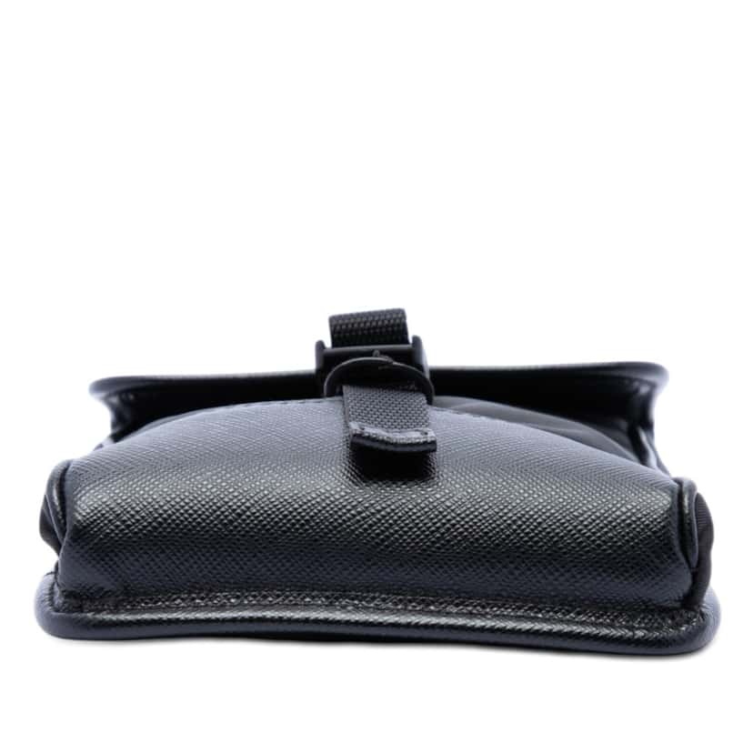Prada Saffiano Trimmed Re Nylon Phone Case Black Very good condition - Inside View