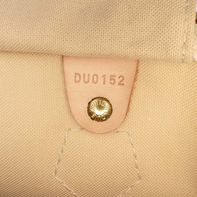 Louis Vuitton Damier Azur Speedy 35 White Very good condition - Box View