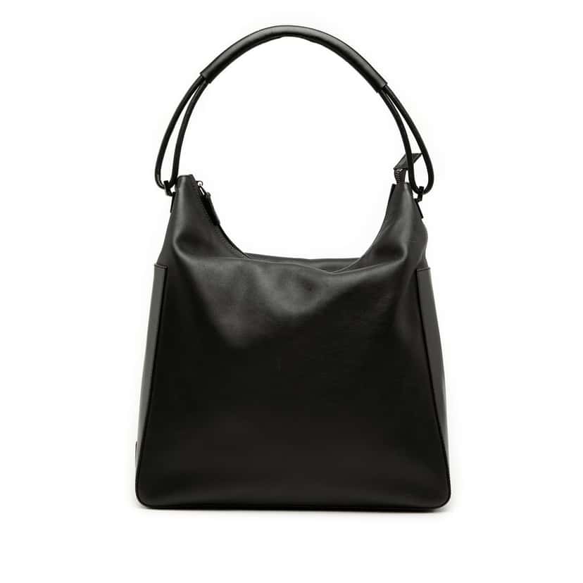 Gucci Leather Shoulder Bag Black Leather Very good condition - Front View