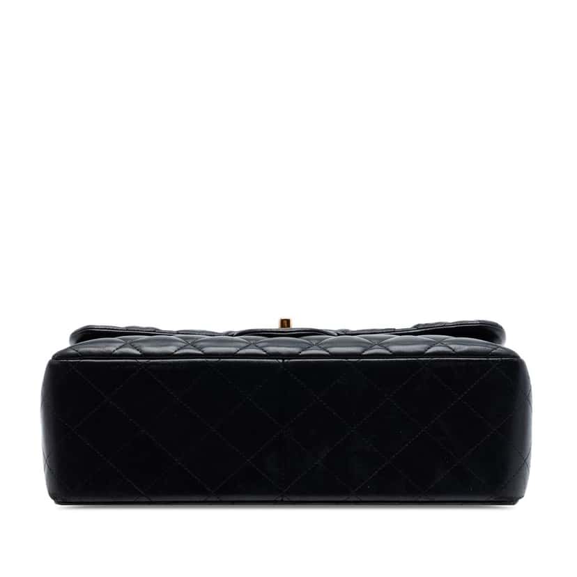 Chanel Jumbo Classic Lambskin Double Flap Black Leather Very good condition - Inside View