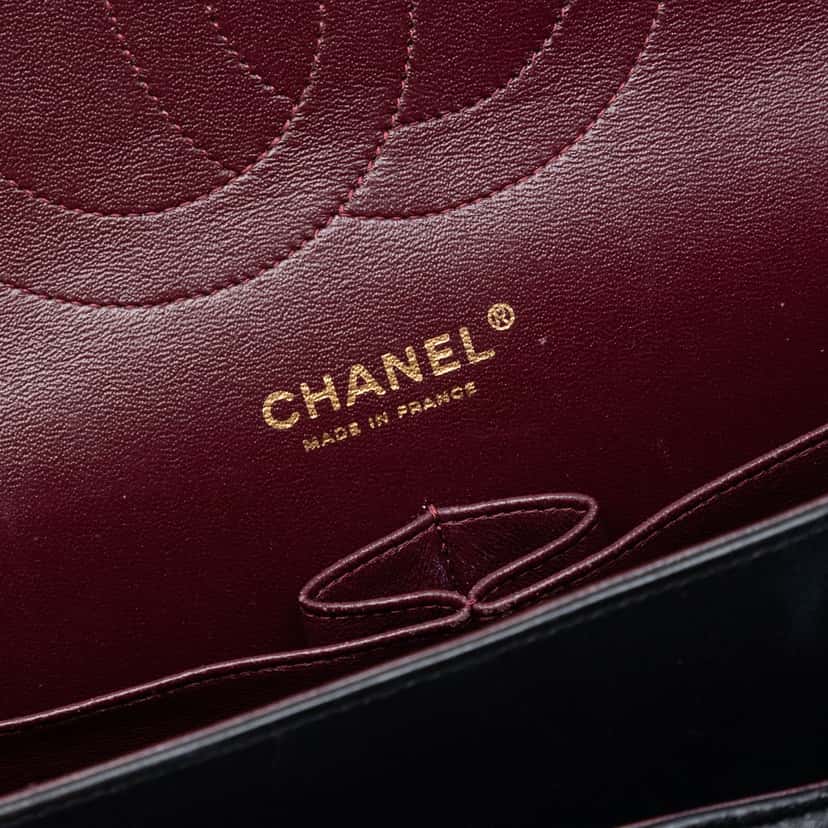Chanel Jumbo Classic Lambskin Double Flap Black Leather Very good condition - Box View