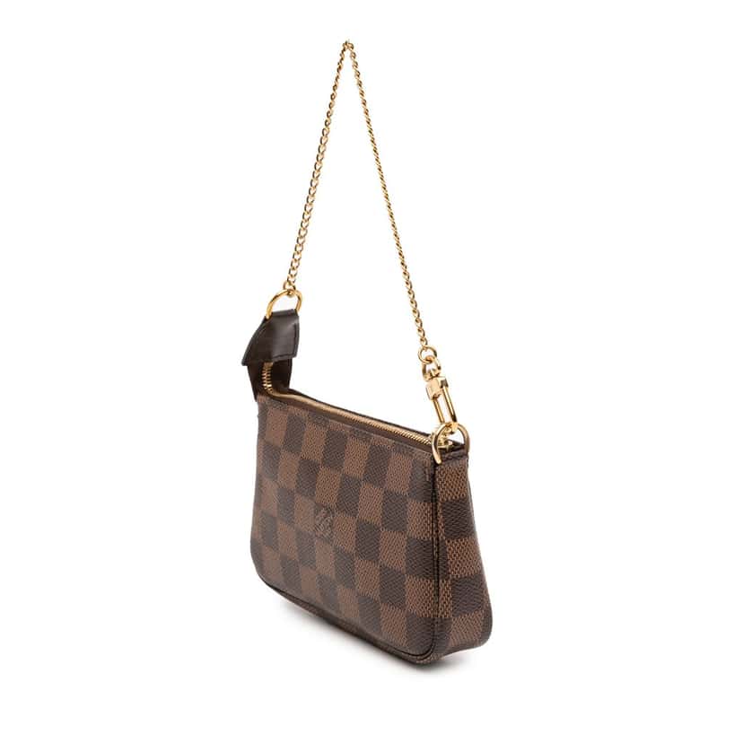 Louis Vuitton Damier Ebene Mini Pochette Accessoires Brown Very good condition - Back View