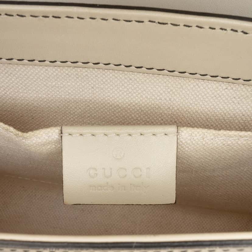 Gucci Small GG Canvas Emily Crossbody Beige Very good condition - Box View