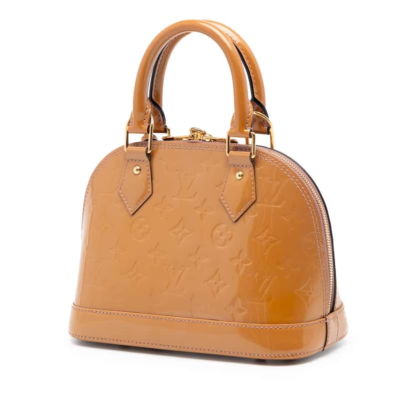 Louis Vuitton Monogram Vernis Alma BB Brown Leather Very good condition - Back View