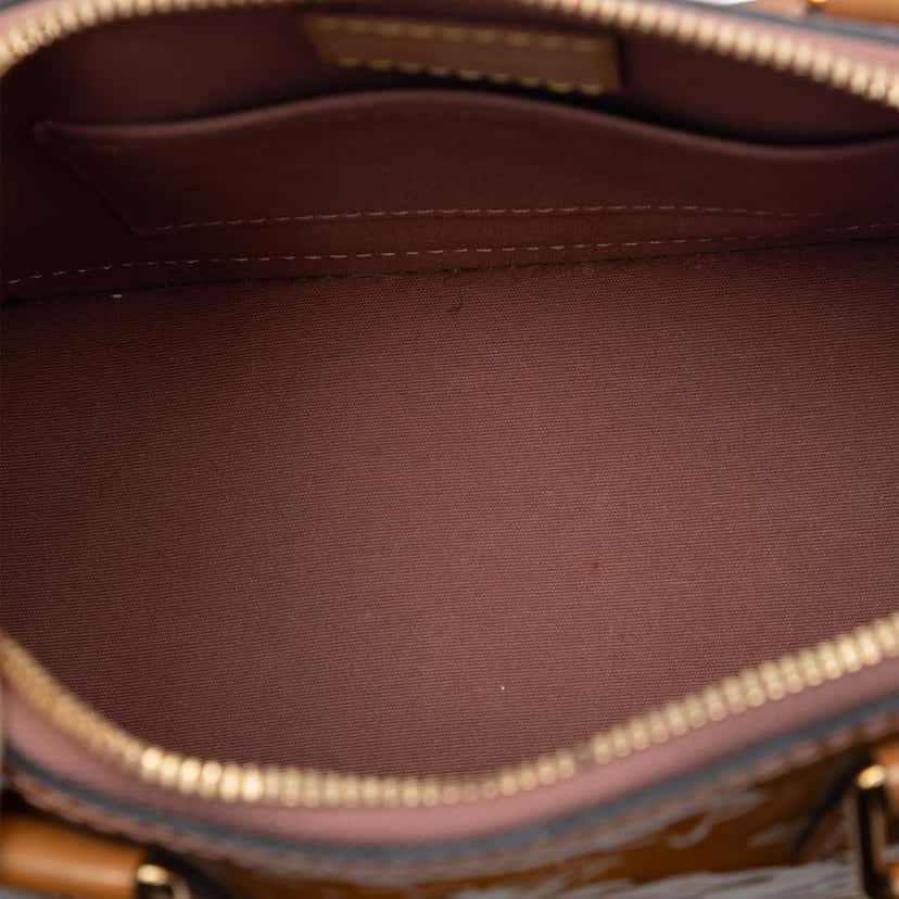 Louis Vuitton Monogram Vernis Alma BB Brown Leather Very good condition - Model View