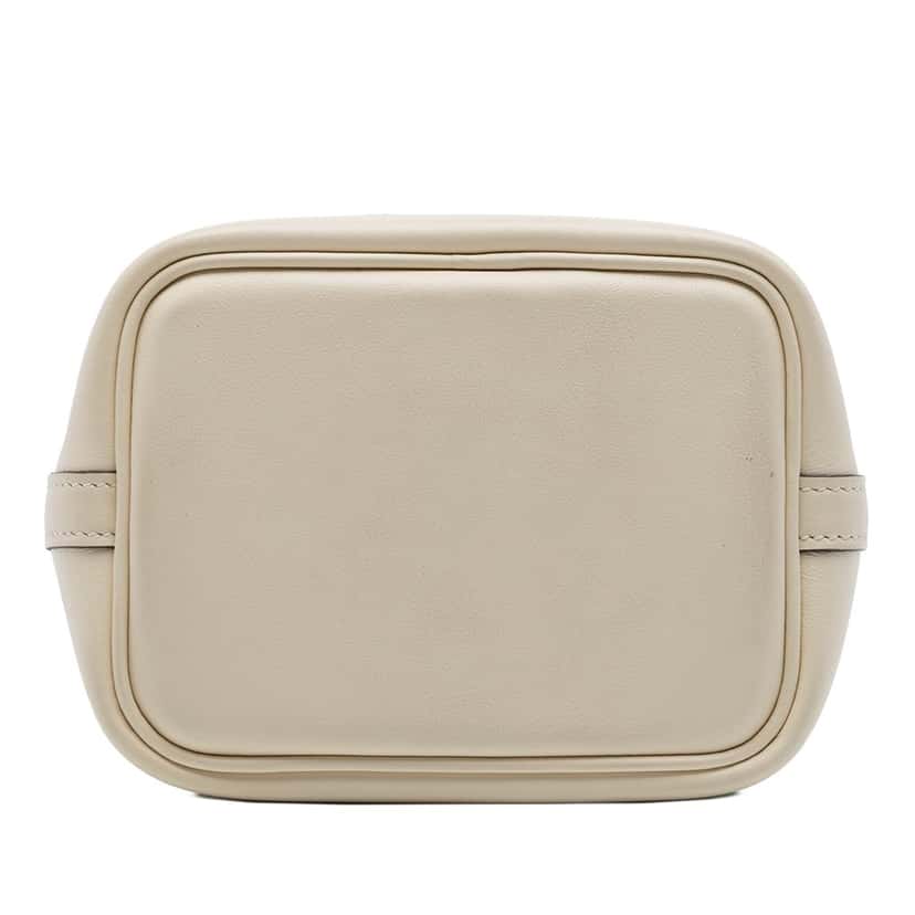 Hermès Micro Swift Lucky Daisy Picotin Lock 14 White Leather Very good condition - Inside View
