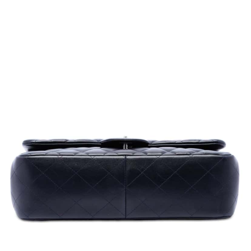 Chanel Jumbo Classic Lambskin Double Flap Blue Leather Very good condition - Inside View