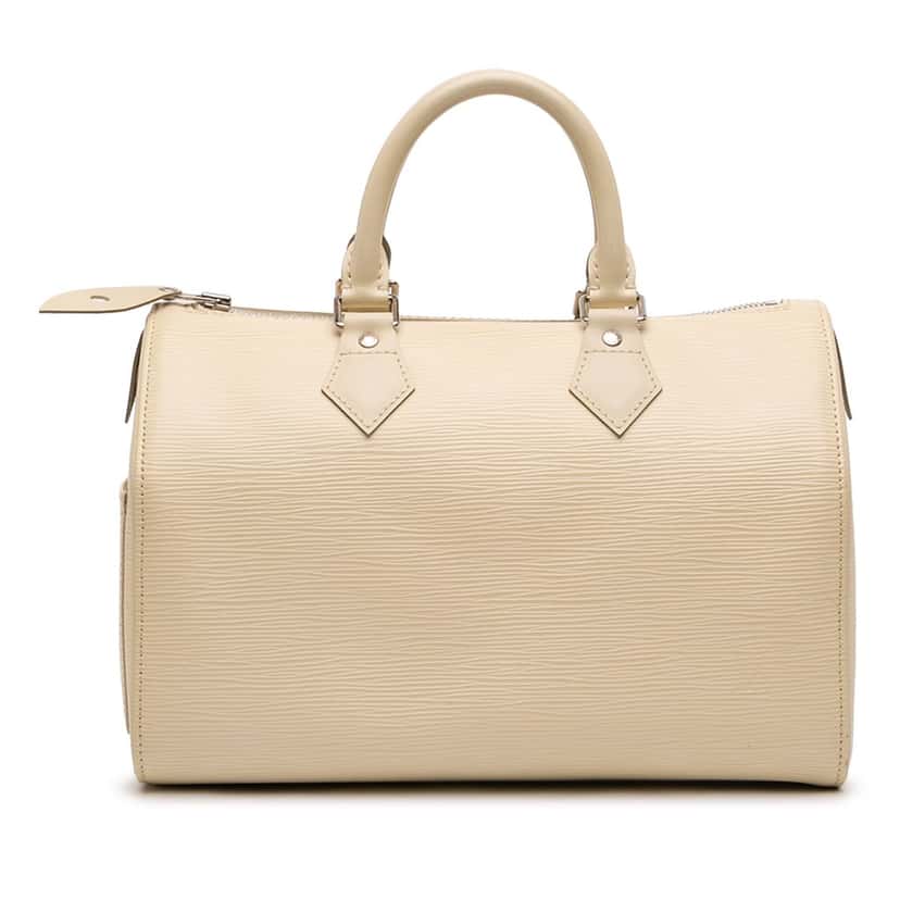 Louis Vuitton Epi Speedy 25 White Leather Very good condition - Front View