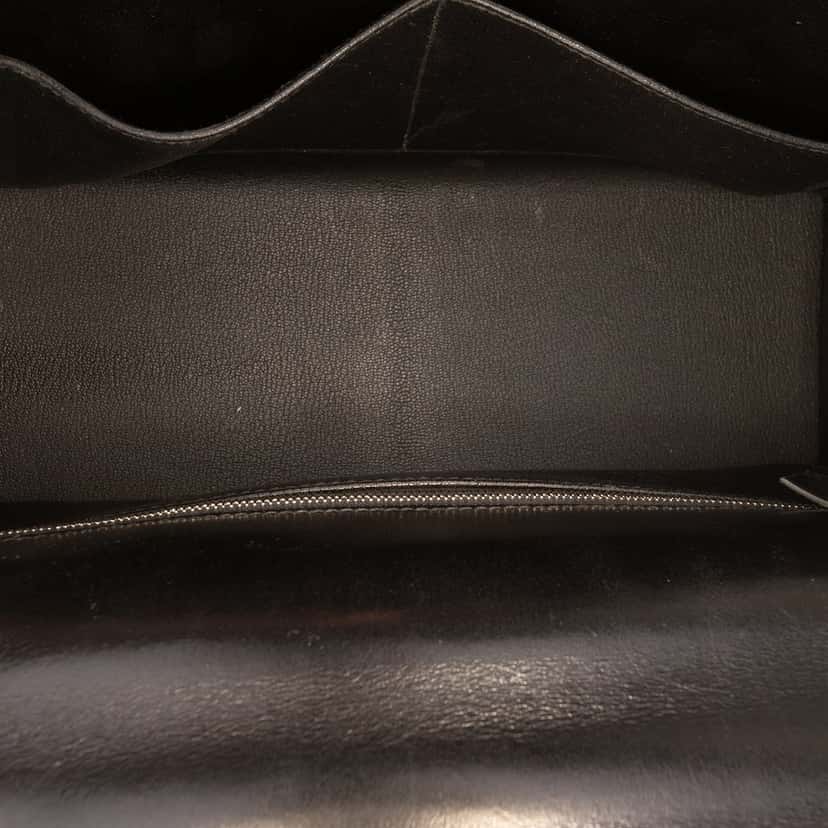 Hermès Box Calf Kelly II Sellier 32 Black Leather Very good condition - Model View