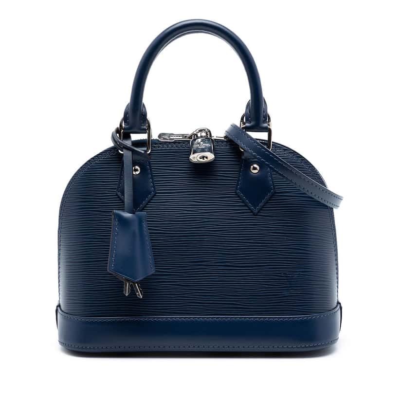 Louis Vuitton Epi Alma BB Blue Leather Very good condition - Front View