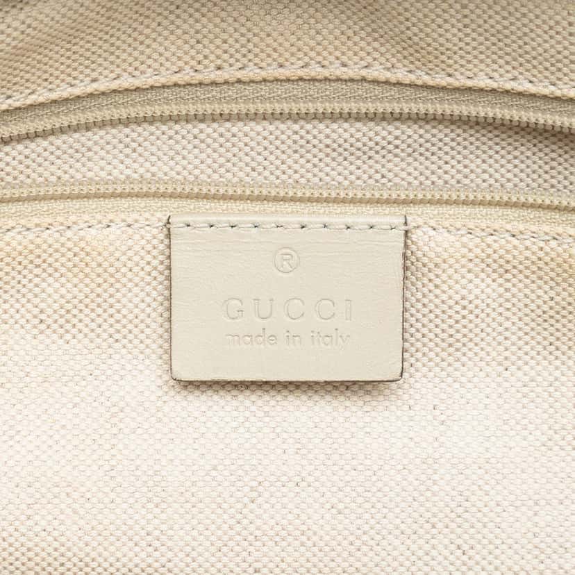 Gucci GG Canvas Sukey Satchel Beige Very good condition - Box View