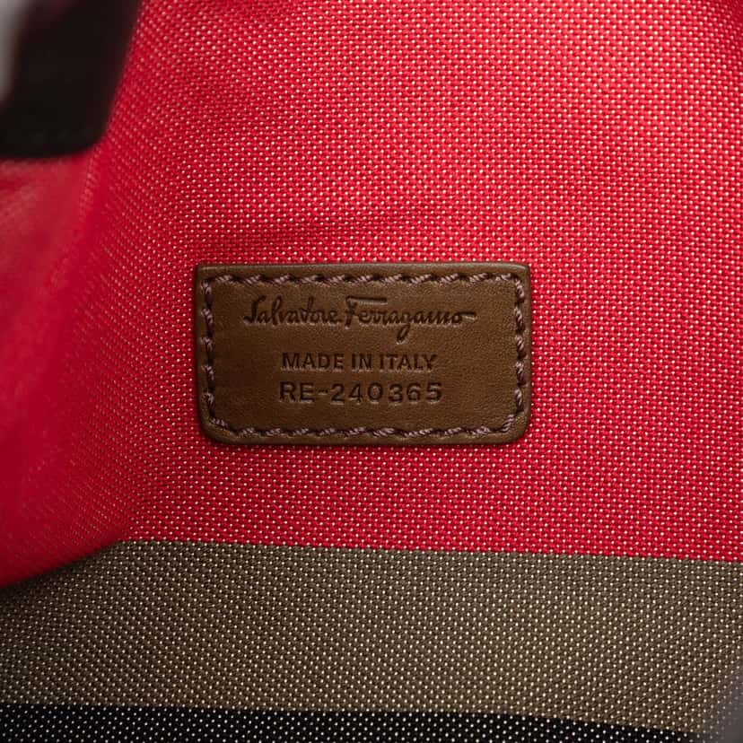 Salvatore Ferragamo Leather Kentucky Drawstring Backpack Black Leather Very good condition - Box View