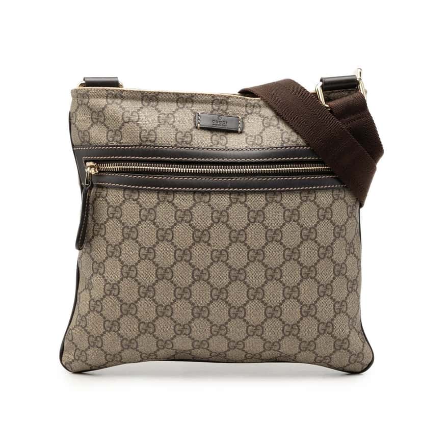 Gucci GG Supreme Crossbody Beige Very good condition - Front View