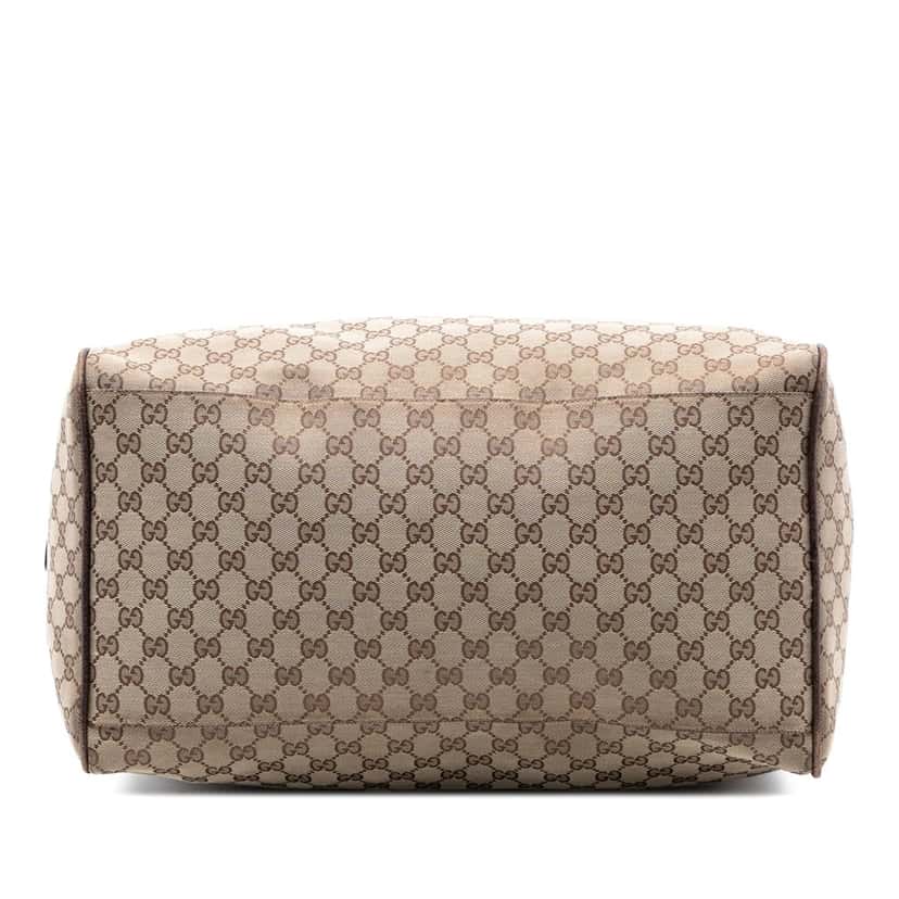 Gucci GG Canvas Web Duffle Bag Beige Very good condition - Inside View