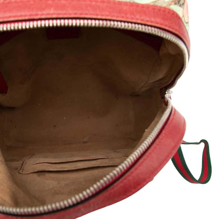 Gucci Small GG Supreme Web Tian Backpack Beige Very good condition - Model View