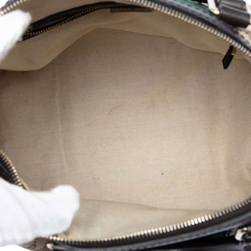 Gucci Medium GG Canvas Web Joy Boston Bag Beige Very good condition - Model View