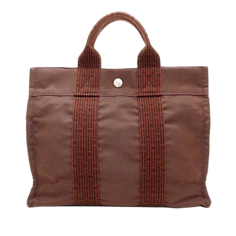 Hermès Canvas Herline PM Brown Very good condition - Front View