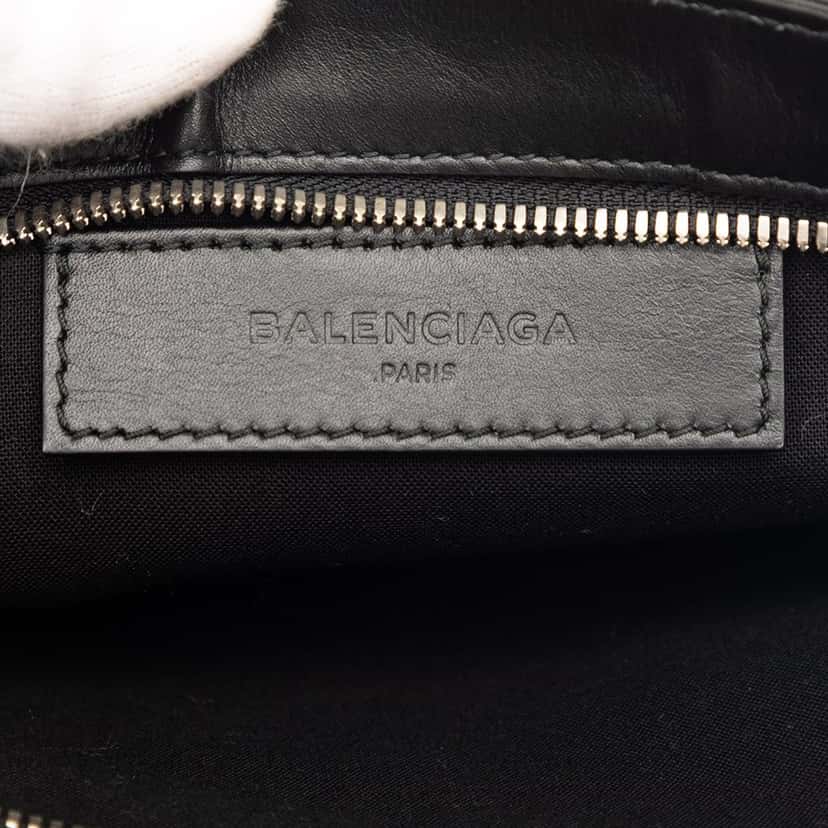 Balenciaga Canvas Navy Clutch Brown Very good condition - Box View