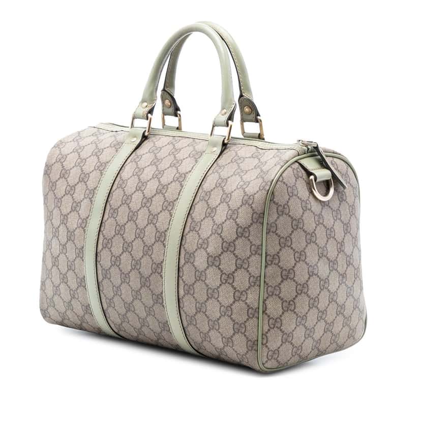 Gucci Medium GG Supreme Joy Boston Bag Beige Very good condition - Back View