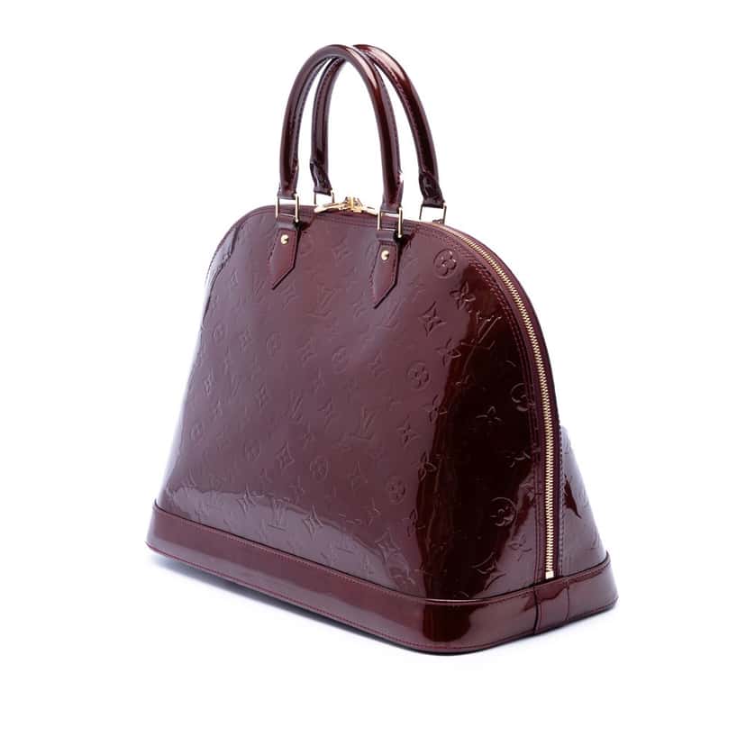 Louis Vuitton Monogram Vernis Alma GM Red Leather Very good condition - Back View