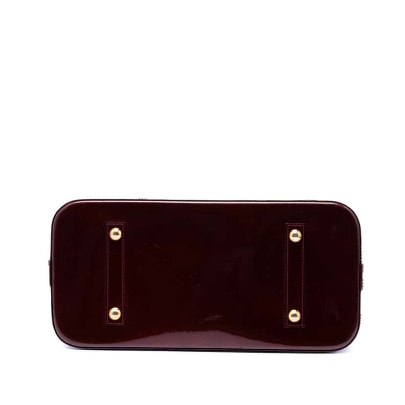Louis Vuitton Monogram Vernis Alma GM Red Leather Very good condition - Inside View