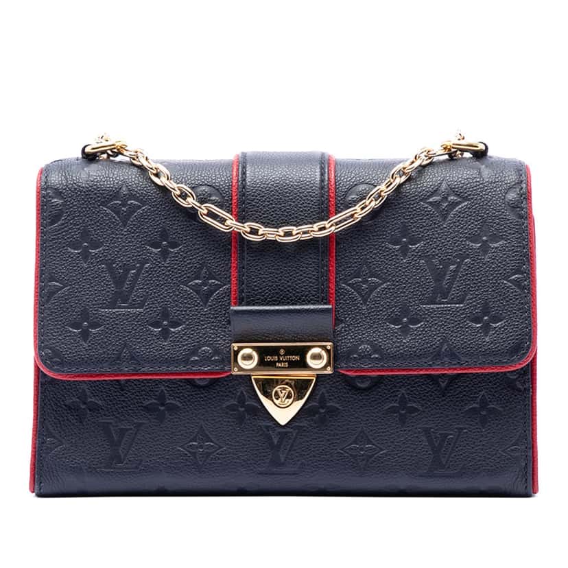 Louis Vuitton Monogram Empreinte Saint Sulpice PM Blue Leather Very good condition - Front View