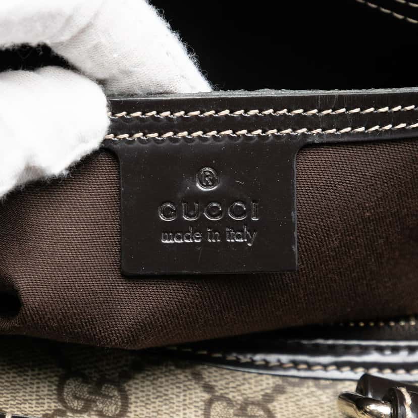 Gucci Medium GG Supreme Joy Boston Bag Beige Very good condition - Box View