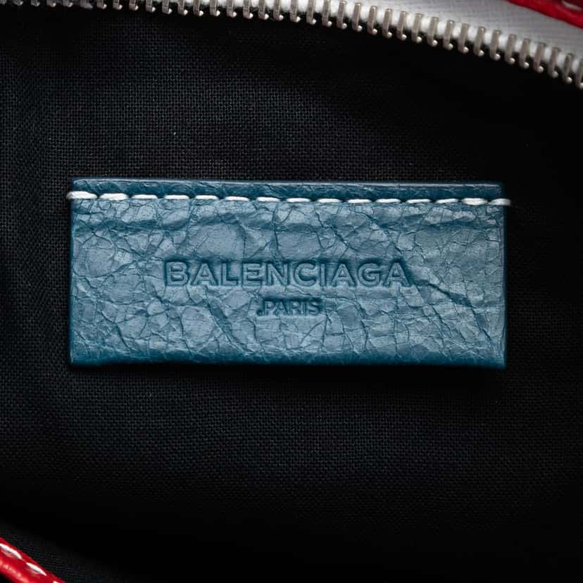 Balenciaga Lambskin Striped Bazar Clutch Other Leather Very good condition - Box View