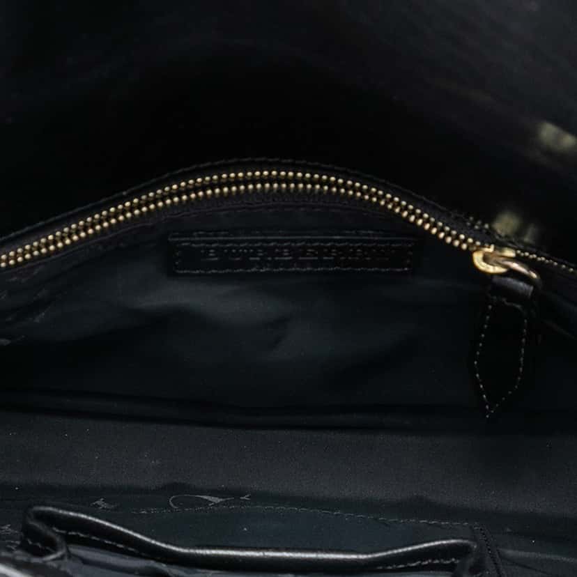 Burberry Prorsum Woven Buffalo Leather and Cotton Clutch Black Leather Very good condition - Model View