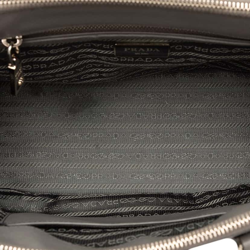 Prada Medium Saffiano Lux Galleria Double Zip Satchel Other Leather Very good condition - Model View