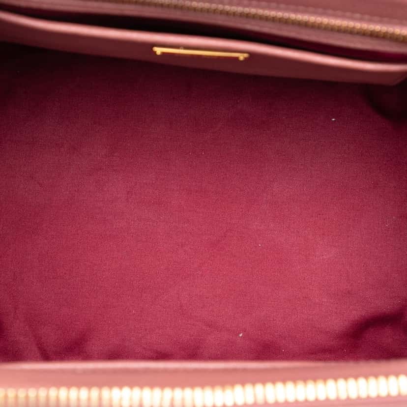 Miu Miu Goatskin Madras Satchel Pink Leather Very good condition - Model View